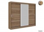 Guarda Roupa Armario Roupeiro Mademarcs Europa Alfa Espelhado 03 Portas 2.18 m Guarda Roupa Armario Roupeiro Mademarcs Europa Alfa Espelhado 03 Portas 2.18 m